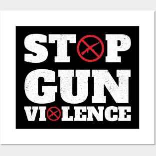 Stop Gun Violence Posters and Art